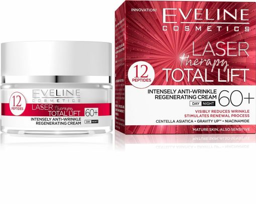 کرم روز و شب اولاین Eveline Laser Therapy Total Lift Regenerating Day Night Face Cream +60